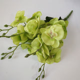 45cm Phalaenopsis Artificial Flowers Bouquet 5 Forks 20 Flowers Cheap Fake Flowers for Home Wedding Decoration Indoor