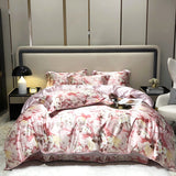 Cifeeo Mulberry Silk Bedding Set Luxury Duvet Cover Bed Sheet Pillowcase Silky Soft Queen King Ru Eu Double Size Fitted Sheet Bed Linen