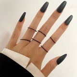 Cifeeo 3-16PC Fashion Ring Sets For Women Vintage Punk Gothic Finger Jewelry Fine Jewelry  Boys Girls Party Gifts