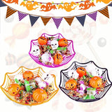 Cifeeo   Halloween Decoration Black Spider Web Bowl Fruit Plate Candy Biscuit Package Basket Bowl Trick Or Treat Halloween Party Supplies