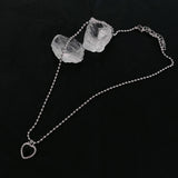 Cifeeo Fashion Heart Pendant Necklace For Girls Women Korean Trend Long Sweater Neck Chain Necklaces Cute Chokers Jewelry