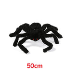 Cifeeo   30Cm/90Cm/125Cm Horror Giant Black Plush Spider Halloween Party Decoration Props Haunted House Prop Indoor Outdoor Giant Decor