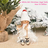 Cifeeo New Year 2023 Gifts Crown Veil Girl Dolls Angel Doll Navidad Xmas Tree Ornaments Christmas Decorations for Home Noel Natal