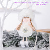 Cifeeo New Year 2023 Gifts Crown Veil Girl Dolls Angel Doll Navidad Xmas Tree Ornaments Christmas Decorations for Home Noel Natal