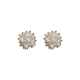 Cifeeo New Arrival Stud Earrings Fashion Round Crystal Women Trendy Pearl Flower Crystal Tassel Earrings Female Trendy Jewelry