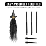 Cifeeo  Halloween Decorations Outdoor Large Light Up Holding Hands Screaming Witches P15F