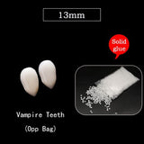 Cifeeo  Halloween Vampire Teeth Fangs Horror DIY Cosplay Dentures Prop Masquerade For Halloween Costume Party Decoration With Solid Glue