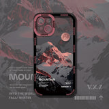 Cifeeo Back To School Cifeeo   For Iphone 13 12 11 Pro Max Art Snow Mountain Landscape Clear Phone Case For Iphone X XS MAX XR Soft Silicone Transparent Cover