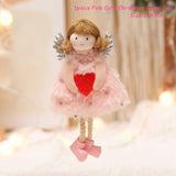 Cifeeo New Year 2023 Gifts Crown Veil Girl Dolls Angel Doll Navidad Xmas Tree Ornaments Christmas Decorations for Home Noel Natal