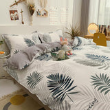 Cifeeo Florals Printed Fresh Bedding Set 100% Cotton High Quality Skin Friendly Duvet Cover with Sheets Home Comfortable Bedding Sets