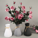 Back to school Modern Plastic Vases European Anti-Ceramic Flower Vase Room Decorations Home Unbreakable Ornaments Basket Flower Arrangement