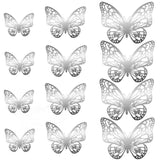 Back to school 12Pcs/Set 3D Hollow Butterfly Wall Sticker Cake Decor Toppers Wedding Decoration Living Room Home Decor Butterflies Stickers