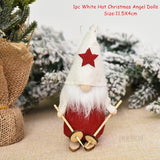 Cifeeo New Year 2023 Gifts Crown Veil Girl Dolls Angel Doll Navidad Xmas Tree Ornaments Christmas Decorations for Home Noel Natal