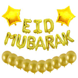 Cifeeo 39pcs/Set Eid Mubarak Decor Ballon Muslim Islamic Festival Party With Eid Al Adha Stickers Ramadan Decoration Balloon