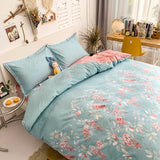 Cifeeo Florals Printed Fresh Bedding Set 100% Cotton High Quality Skin Friendly Duvet Cover with Sheets Home Comfortable Bedding Sets