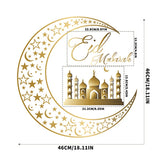 Cifeeo  Ramadan Decorations Wall Art Decor 3D Eid Moon Star Wall Stickers Mubarak Decorative Stickers Kareem Decals Islamic Muslim