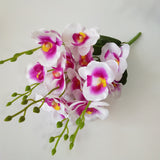 45cm Phalaenopsis Artificial Flowers Bouquet 5 Forks 20 Flowers Cheap Fake Flowers for Home Wedding Decoration Indoor