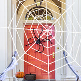 Cifeeo  1.5/2.5M Balck White Spider Web Halloween Decoration Terror Party Bar Haunted House Home Decor Cobweb Holiday Party Supplies