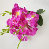 45cm Phalaenopsis Artificial Flowers Bouquet 5 Forks 20 Flowers Cheap Fake Flowers for Home Wedding Decoration Indoor