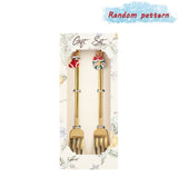 Christmas Gift Christmas Spoon Fork Set Christmas Gifts Ornaments Merry Christmas Decoration For Home 2022 Xmas Navidad Noel New Year 2023