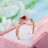 Cifeeo  Slim Simple Heart Ring For Women Female Cute Finger Rings Romantic Birthday Gift For Girlfriend Fashion Zircon Stone Jewelry