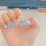 Cifeeo （Handmade Manicures）10Pcs/Box Pure Handmade Jade Noble Dog Lollipop Nail Art Custom False Nail Three-Dimensional Cute Nail