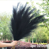 Black Friday Cifeeo  70-120Cm Artificial Pampas Grass Fake Reed Plants Bouquet  Wedding Decoration Home Living Room DIY Vase Decoration Tail Grass