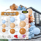 Cifeeo Baby Shower Decorations Macaron White Pink Blue Gold Balloon Arch Kit Wedding Birthday Boy Or Girl Gender Reveal Party Balloon