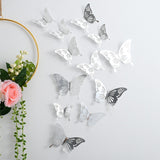 Back To School 12pcs Suncatcher Sticker 3D Effect Crystal Butterflies Wall Sticker Beautiful Butterfly for Kids Room Wall Decal Home Decoration