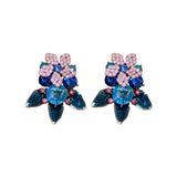 Cifeeo New Arrival Stud Earrings Fashion Geometric Women Vintage  Flower Elegant Earrings Color Oil Retro Trend  Wholesale Jewelry