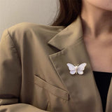 Cifeeo Summer New Butterfly Brooches For Women Charm Pearl Gold Color Brooch Pins Party Wedding Gifts Clothing Accessories Jewelry Gift