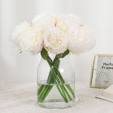 Graduation Gift  5 Pierced Roses Realistic Touch Moisturizing Rose Bud Artificial Flowers Bouquet Wedding Home Table Decor Arrange Fake Plants