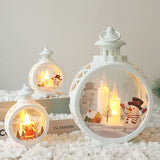 Cifeeo  Decor LED Candle Light Ornament Navidad 2023 Christmas Portable Lantern Xmas Tree Pendant Christmas Decorations for Home