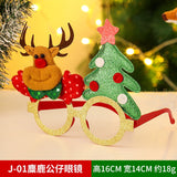 Cifeeo Cartoon Christmas Glasses Xmas Tree Santa Claus Gift Merry Christmas Decor Pendants Happy New Year 2023 Natal Nacidad Favor