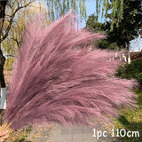 Black Friday Cifeeo  70-120Cm Artificial Pampas Grass Fake Reed Plants Bouquet  Wedding Decoration Home Living Room DIY Vase Decoration Tail Grass