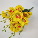 45cm Phalaenopsis Artificial Flowers Bouquet 5 Forks 20 Flowers Cheap Fake Flowers for Home Wedding Decoration Indoor