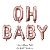 Cifeeo Baby Shower Girl Boy Balloons It's A Girl It's A Boy Oh Baby Banner Decor Gender Reveal Birthday Party Decorations Kids Supplies
