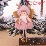 Cifeeo New Year 2023 Gifts Crown Veil Girl Dolls Angel Doll Navidad Xmas Tree Ornaments Christmas Decorations for Home Noel Natal