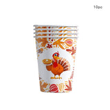 Cifeeo Theme Party Decoration Disposable Tableware Turkey Party Harvest Festival Happy Thanksgiving Day Decor For Home