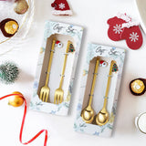 Christmas Gift Christmas Spoon Fork Set Christmas Gifts Ornaments Merry Christmas Decoration For Home 2022 Xmas Navidad Noel New Year 2023