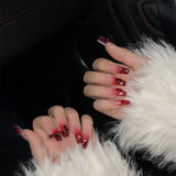 Cifeeo（Handmade Manicures)10 PCS Wen Elf's same nail tablets ins wearable New Year bridal nail patch