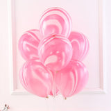 Cifeeo  5/10Pcs 10/12 Inch Agate Marble Latex Balloons Colorful Wedding Birthday Party Decoration Ballons Kids Toys Air Helium Globos