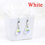 Cifeeo  Fashion Natural Flower Blue Earrings For Women Engagement Wedding Anniversary Gift
