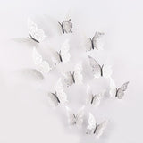 Back to school 12pcs Cake Decorations 3D Hollow Butterflies Happy Birthday Cake Toppers for Birthday Cake Dessert Baby Shower Decor Butterfly