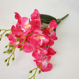 45cm Phalaenopsis Artificial Flowers Bouquet 5 Forks 20 Flowers Cheap Fake Flowers for Home Wedding Decoration Indoor