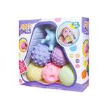 Cifeeo 6 PCS Textured Multi Ball Set Develop baby's Tactile Senses Toy Baby Touch Hand Ball Toys Baby Training Ball Massage Soft Ball