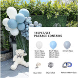 Cifeeo Baby Shower Decorations Macaron White Pink Blue Gold Balloon Arch Kit Wedding Birthday Boy Or Girl Gender Reveal Party Balloon