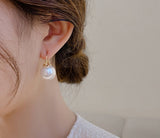 New Elegant Lady Style Pearl Pendant Earrings Fashion Simple Korean Woman's Jewelry Luxury Christmas Party Unusual Earrings
