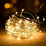 Cifeeo 2M 3M 5M 10M LED String Lights Silver Wire Fairy Lights Festoon Garland New Year Christmas Noel Navidad Wedding Party Decoration