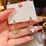 Long Tassel Earring for Women  Trend Lucky Clover Earrings For Girl Gift Fashion Party Wedding Jewelry